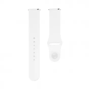 Connect 22mm Silikon Loop Armband (S/M 110mm) Weiß