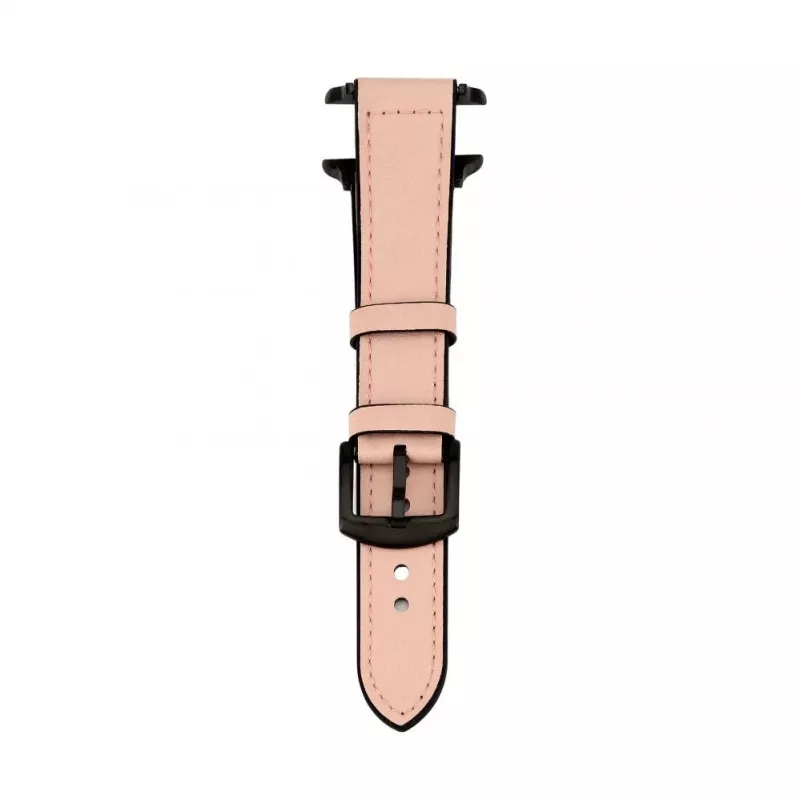 Connect Watch 38/40/41mm Silikon-Patch-Leder-Armband (132mm M/L) Pink Sand