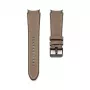 Connect 20mm Silicone Patch Leather Watch Strap (130mm M/L) Taupe