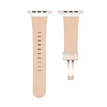 Connect Watch 38/40/41mm Single Loop Buckle Lederarmband Rosarot