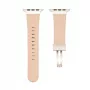 Connect Watch 38/40/41mm Single Loop Buckle Lederarmband Rosarot
