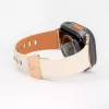 Connect Watch 42/44/45mm Single Loop Buckle Lederarmband Weiß