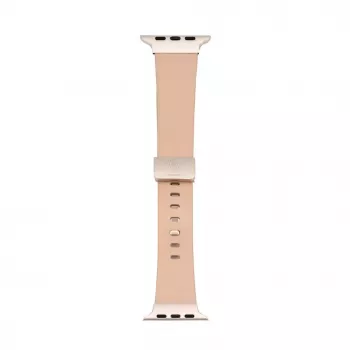 Connect Watch 42/44/45mm Single Loop Buckle Lederarmband Rosarot