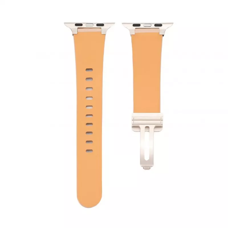 Connect Watch 42/44/45mm Single Loop Buckle Lederarmband Rosarot