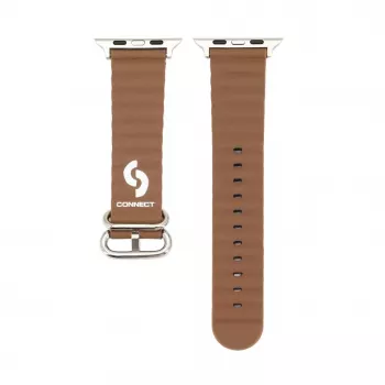 Connect Watch 38/40/41mm Marine Leder Armband Braun