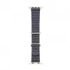 Connect Watch 42/44/45mm Marine Leder Armband Marineblau