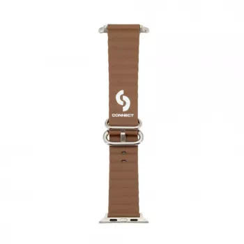 Connect Watch 42/44/45mm Marine Leder Armband Braun