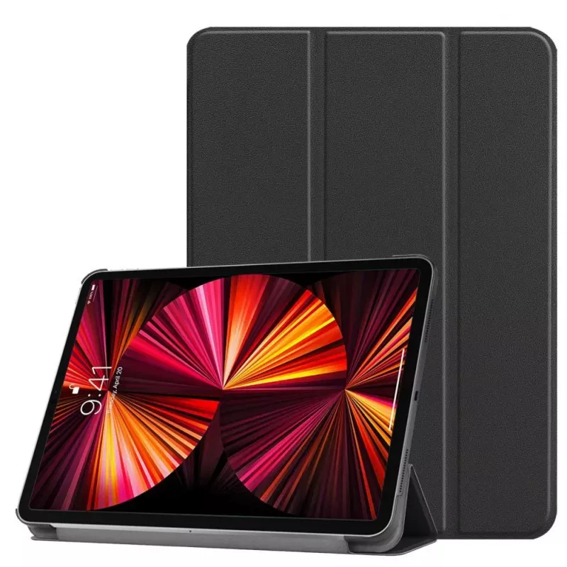 iLike Redmi Pad 6 11 / Pad 6 Pro 11 Tri-Fold Eco-Leder Stand Case Schwarz
