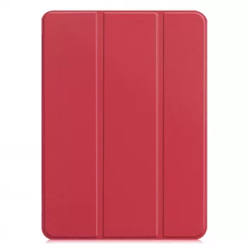 iLike iPad 10.9 10th Gen Tri-Fold Eco-Leather Stand Case Coral Pink
