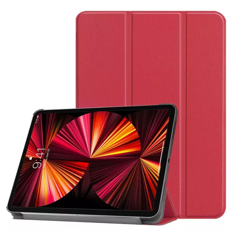 iLike IdeaTab M10 10.1 3rd Gen Tri-Fold Eco-Leather Stand Case Coral Pink