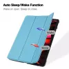 iLike Galaxy Tab S9 Plus 12.4 Tri-Fold Eco-Leather Stand Case Sky Blue