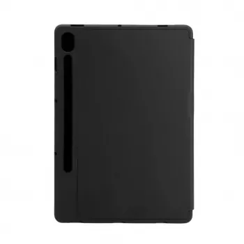 Evelatus Galaxy Tab S9 Tablet Case mit Imitat-Mikrofaser-Innenleben Schwarz