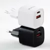 Evelatus USB-A und USB-C 30W Max EU-Ladegerät Weiß