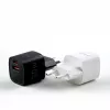Evelatus USB-A und USB-C 30W Max EU-Ladegerät Weiß