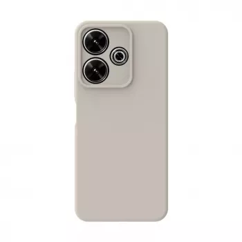 Connect Xiaomi Redmi Note 13 4G Premium Quality Soft Touch Silicone Case Silver