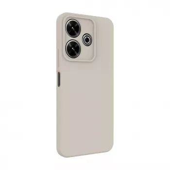 Connect Xiaomi Redmi Note 13 Pro Premium Quality Soft Touch Silicone Case Silver