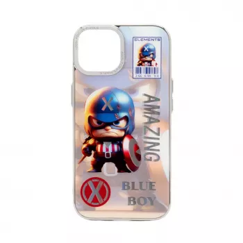 iLike Apple iPhone 14 PC Silicone Case Blue Boy