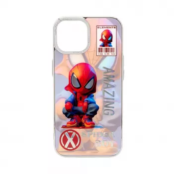 iLike Apple iPhone 14 PC Silicone Case Spider Boy