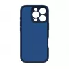 Evelatus Apple iPhone 16 Pro Premium Magsafe mit Standfuß Soft Touch Silikonhülle Dunkelblau