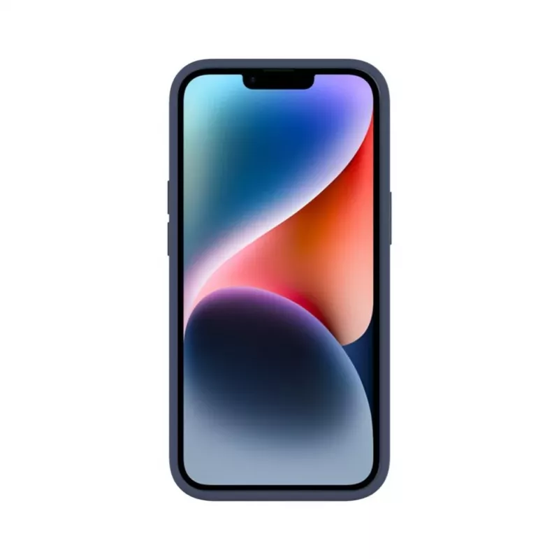 Evelatus Apple iPhone 14 / 13 Premium Magnetic Soft Touch Silicone Case Dark Blue