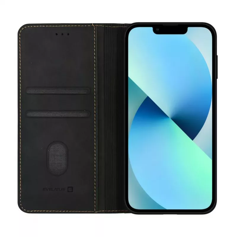 Evelatus Apple iPhone 17e Book Case, Schwarz