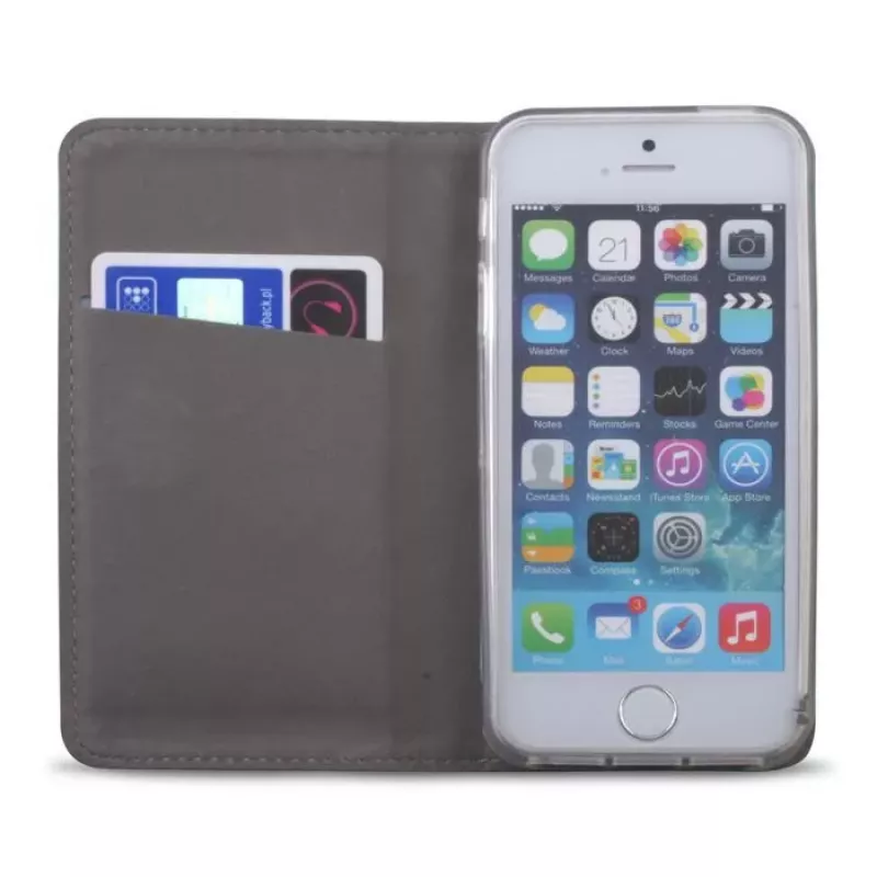 GreenGo Honor 5x Smart Magnet Wallet Case Silber