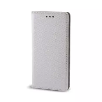 GreenGo LG K8 K350N Smart Magnet Wallet Case Silber