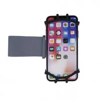 iLike Universelle Silikon-Armbandtasche für 4-6 Zoll Smartphones, Schwarz