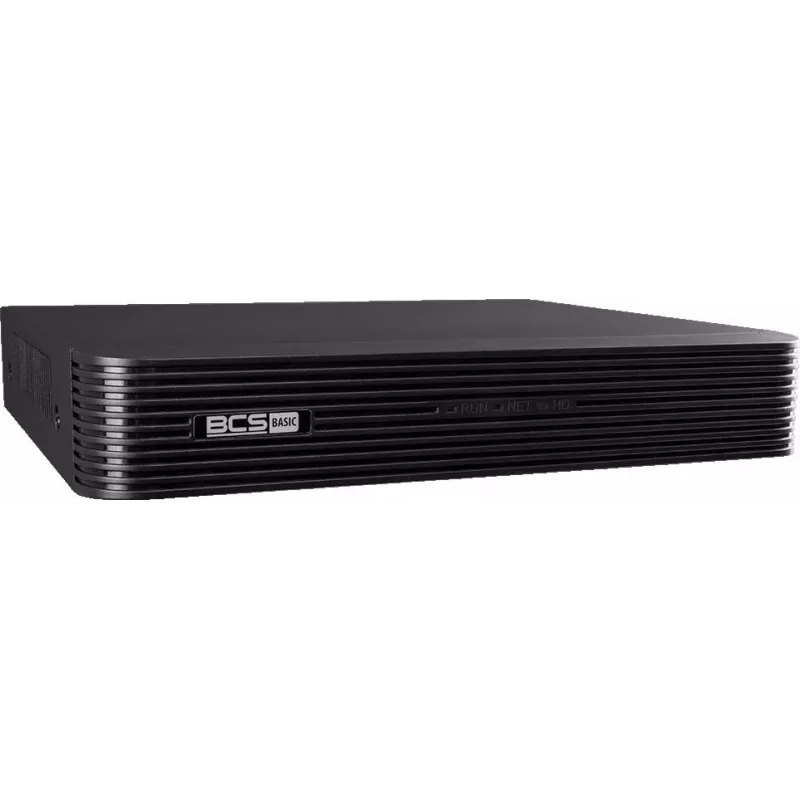 BCS BASIC BCS-B-NVR1001(2.0) 10-Kanal-IP-Netzwerkvideorekorder, 8MP, 1 HDD