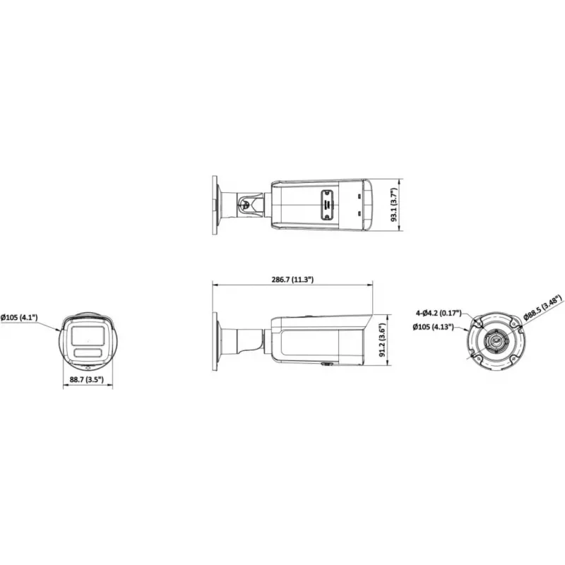 Hikvision DS-2CD2T46G2H-2I 4mm IP-Kamera 4MP AcuSense IR 60m