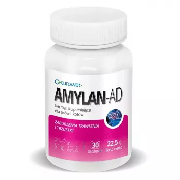 EUROWET Amylan-Ad Nahrungsergänzungsmittel für Hunde und Katzen - 30 Tabletten