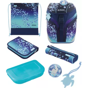 Herlitz SoftLight Plus Greenline Schulranzen für die Grundschule, Blue Ice