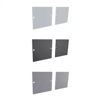 Synergy 21 LED U-Profil ALU3535 Endkappe (Paar) Silber