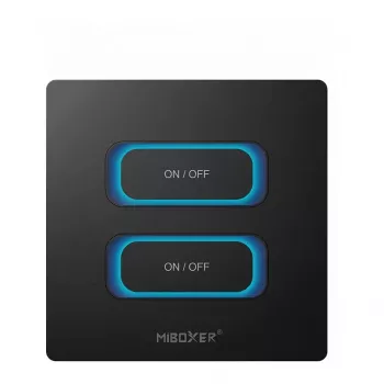 MIBOXER ESR2B 2-Gang Smart Switch 2,4GHz Motion Sensor + Dimmer Remote Control für MiLight/MiBoxer