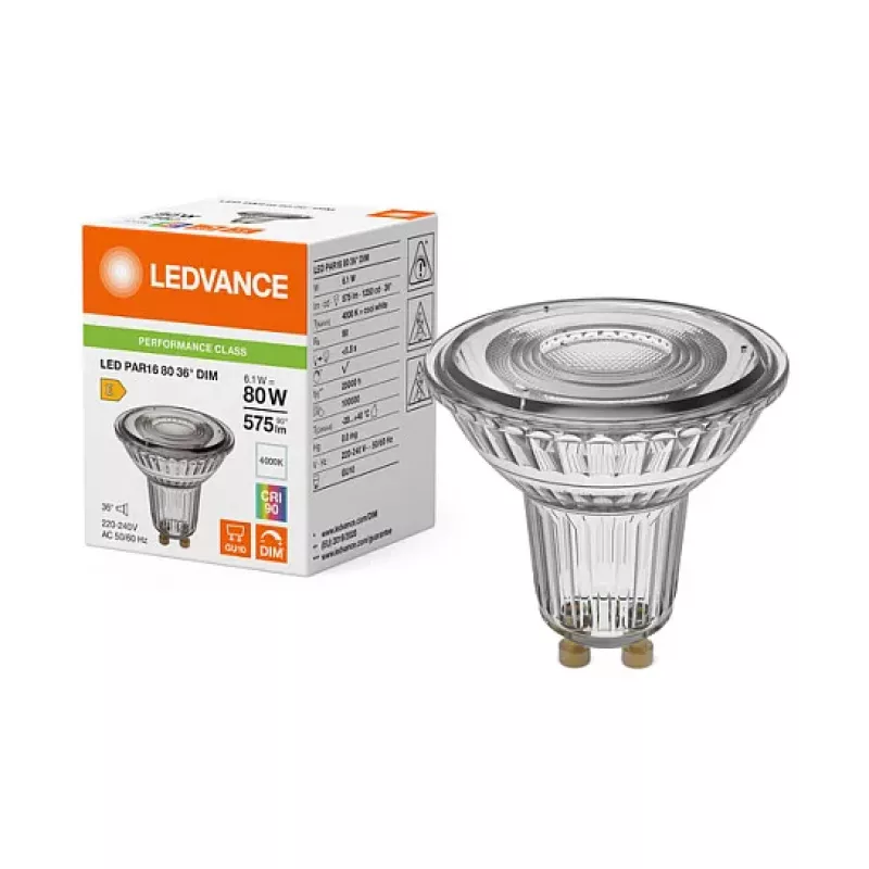 Osram LED PAR16 80 36° DIM P 6.1W 940 GU10 dimmbares LED-Reflektorleuchtmittel