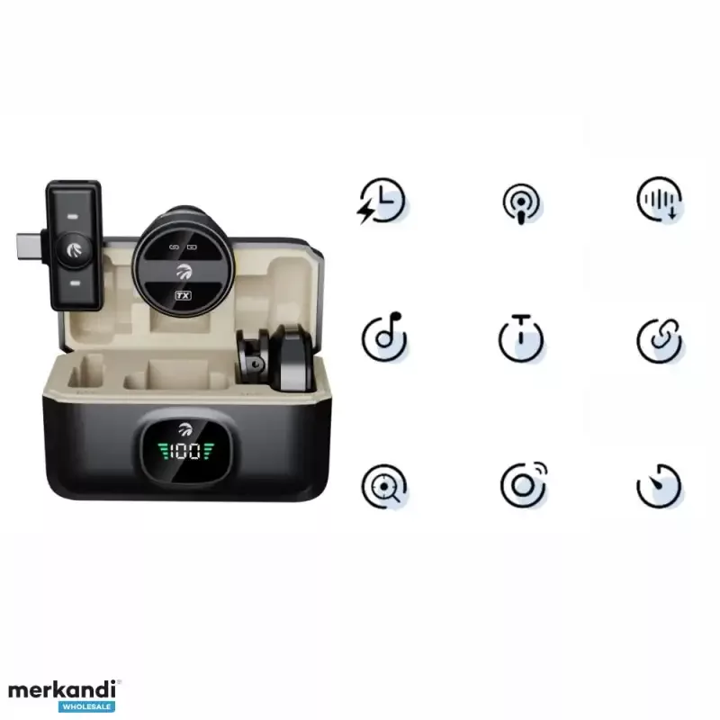 Hawk HW-MIC201 Digitales Drahtlosmikrofon Dual
