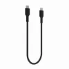 Green Cell PowerFlex Fast Charging USB Type-C auf USB-C Kabel 100W 0,3m Schwarz