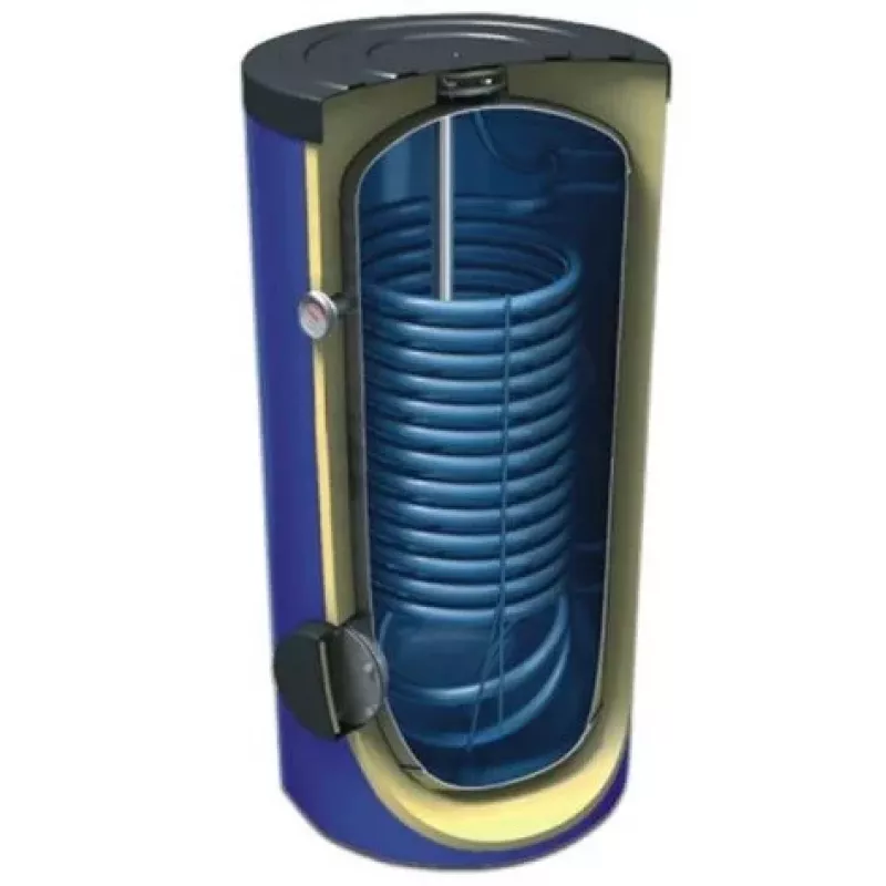 LEMET Vertikaler Warmwasserspeicher mit einem WW-Wärmetauscher MAXI 3,2 m² - 300 L