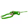 LEAN TOYS Maskottchen Plüschaffe mit Baby, Grün 90 cm