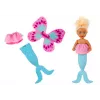 LEAN TOYS 2in1 Mini Doll Mermaid Fairy Tail Wings