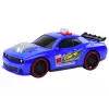 LEAN TOYS Rennwagen mit Licht, Sound und öffnender Motorhaube Blau
