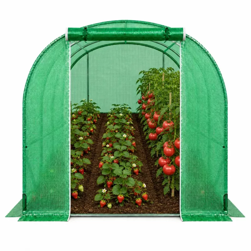 LEAN Green UV Tunnel für Gemüse mit Fenstern 2x3 M 6M²