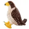 LEAN TOYS Plüschtier Falke Vogel Braun 30cm
