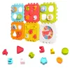 LEAN TOYS Educational Cube Sorter Numbers Patterns Clock Colored