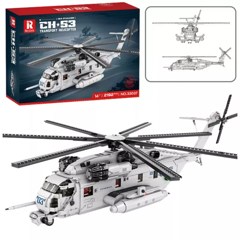 LEAN TOYS Bausteine Transporthubschrauber 2192el
