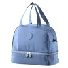LEAN Thermische Isolier-Frühstückstasche mit verstellbarem Gurt Blau 27cm
