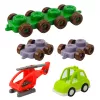 LEAN TOYS Pädagogische Bausteine im Beutel Dinosaurier Zahlen Buchstaben 91 Stk.
