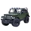 LEAN TOYS Bausteine Off-Road Auto Grün Khaki 2078 Teile