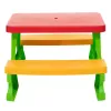Dorex Kinder-Gartentisch mit Bänken, Grün, Set 5067