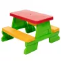 Dorex Kinder-Gartentisch mit Bänken, Grün, Set 5067